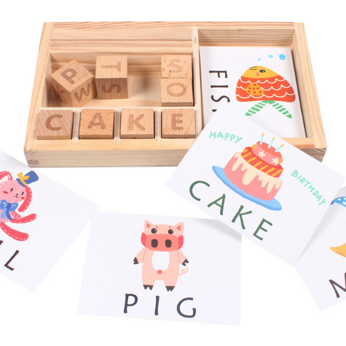 Wood Spelling Word Game