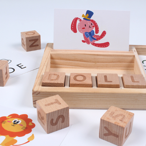 Wood Spelling Word Game