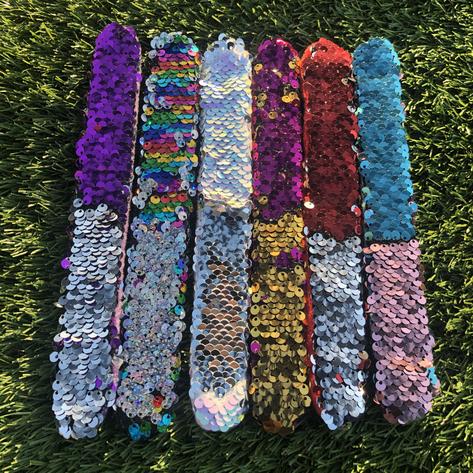Sensory Reversible Sequin Slap Bands