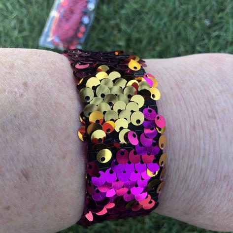 Sensory Reversible Sequin Slap Bands