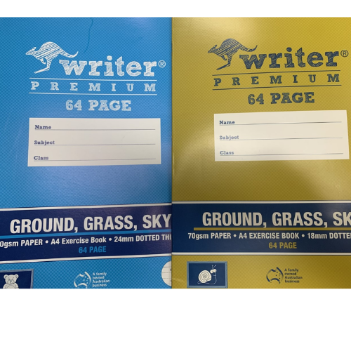 Ground, Grass, Sky Coloured Paper Exercise Books